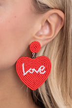 Load image into Gallery viewer, Sweet Seeds Red Seed Bead Earrings