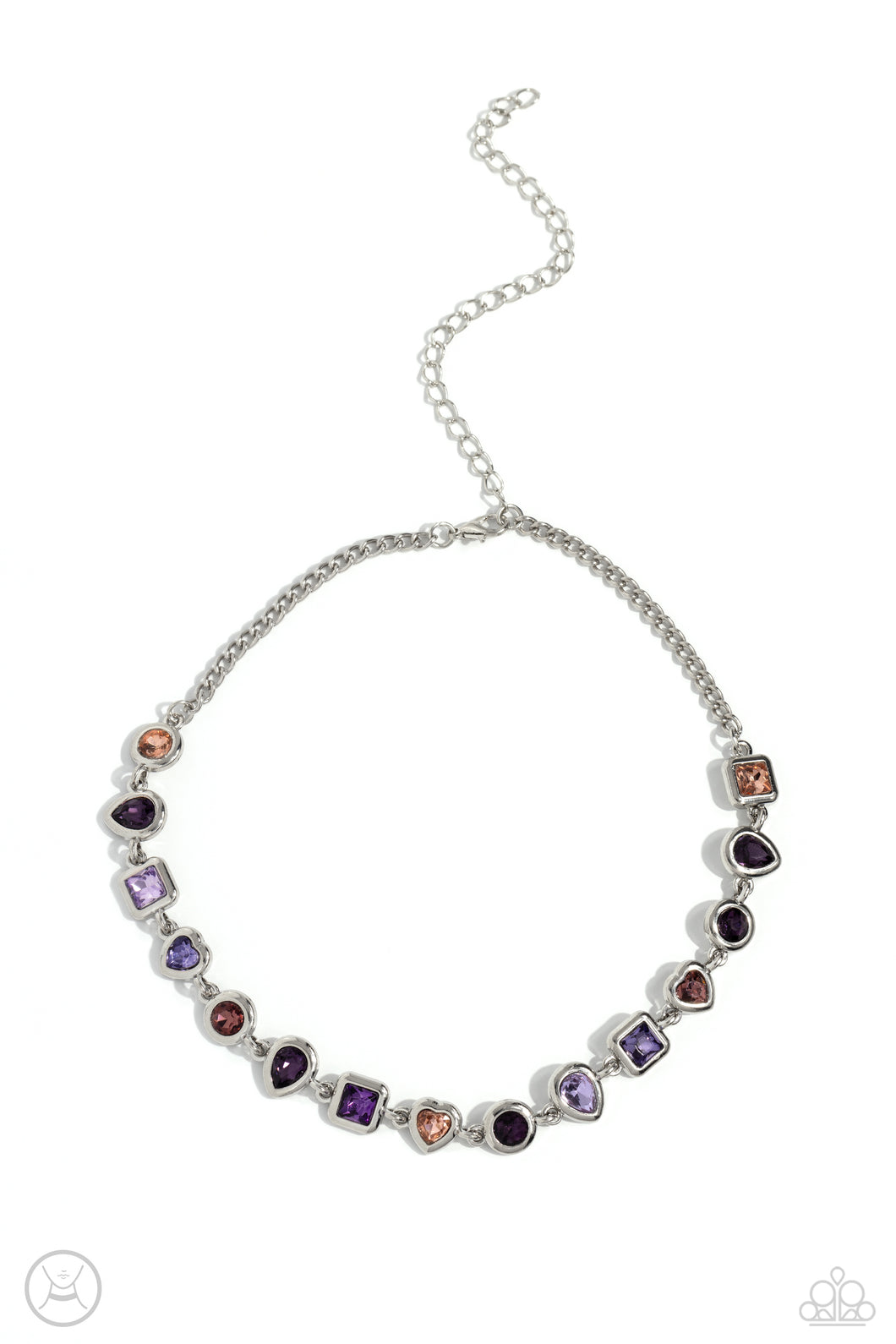 Abstract Admirer Purple Choker