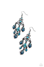 Load image into Gallery viewer, Regal Renovation Blue Earrings