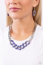 Load image into Gallery viewer, CURB Craze Blue Necklace