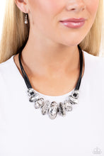 Load image into Gallery viewer, Sliding Splendor Black Necklace