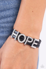 Load image into Gallery viewer, Hopeful Haute Black Magnetic Bracelet