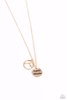 Expect Miracles Gold Necklace