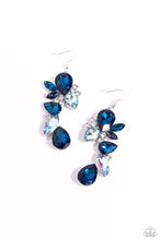 Load image into Gallery viewer, Fancy Flaunter Blue Earrings