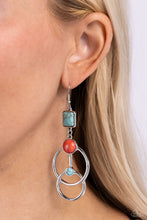 Load image into Gallery viewer, Interlocked Influence Blue Earrings