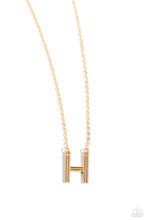 Load image into Gallery viewer, Leave Your Initials Gold Necklace - H