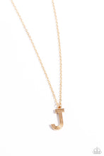 Load image into Gallery viewer, Leave Your Initials Gold Necklace - J