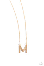 Load image into Gallery viewer, Leave Your Initials Gold Necklace - M