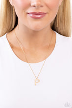 Load image into Gallery viewer, Leave Your Initials Gold Necklace - P