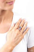 Load image into Gallery viewer, Bedazzled Backdrop Copper Ring