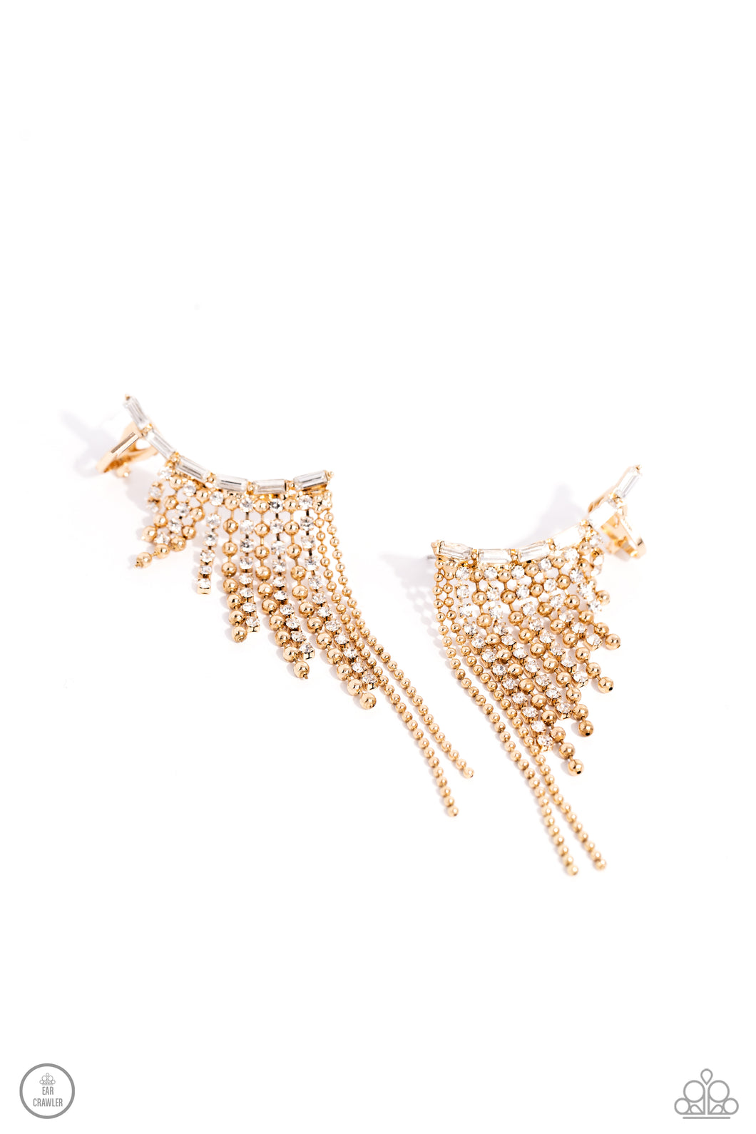 Tapered Tease Gold Ear Crawlers