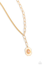 Load image into Gallery viewer, Hexagonal Hallmark Brown Necklace