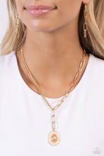 Load image into Gallery viewer, Hexagonal Hallmark Brown Necklace