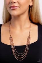 Load image into Gallery viewer, Candescent Cascade Copper Necklace