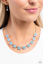 Load image into Gallery viewer, Jump SQUARE Blue Necklace