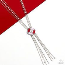 Load image into Gallery viewer, I Pinky SQUARE Red Necklace