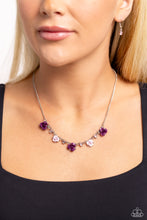 Load image into Gallery viewer, Strike a ROSE Purple Necklace