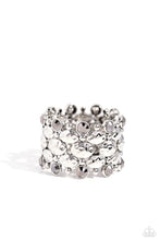 Load image into Gallery viewer, Hammered Headliner Silver Bracelet