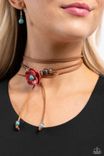 Load image into Gallery viewer, Wanderlust Wrap Blue Necklace