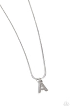 Load image into Gallery viewer, Seize the Initial Silver Necklace - A