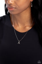 Load image into Gallery viewer, Seize the Initial Silver Necklace - A