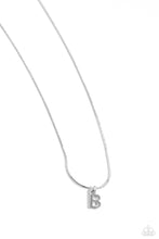 Load image into Gallery viewer, Seize the Initial Silver Necklace - B