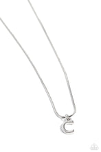 Load image into Gallery viewer, Seize the Initial Silver Necklace - C