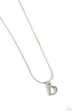 Load image into Gallery viewer, Seize the Initial Silver Necklace - D