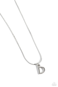 Seize the Initial Silver Necklace - D