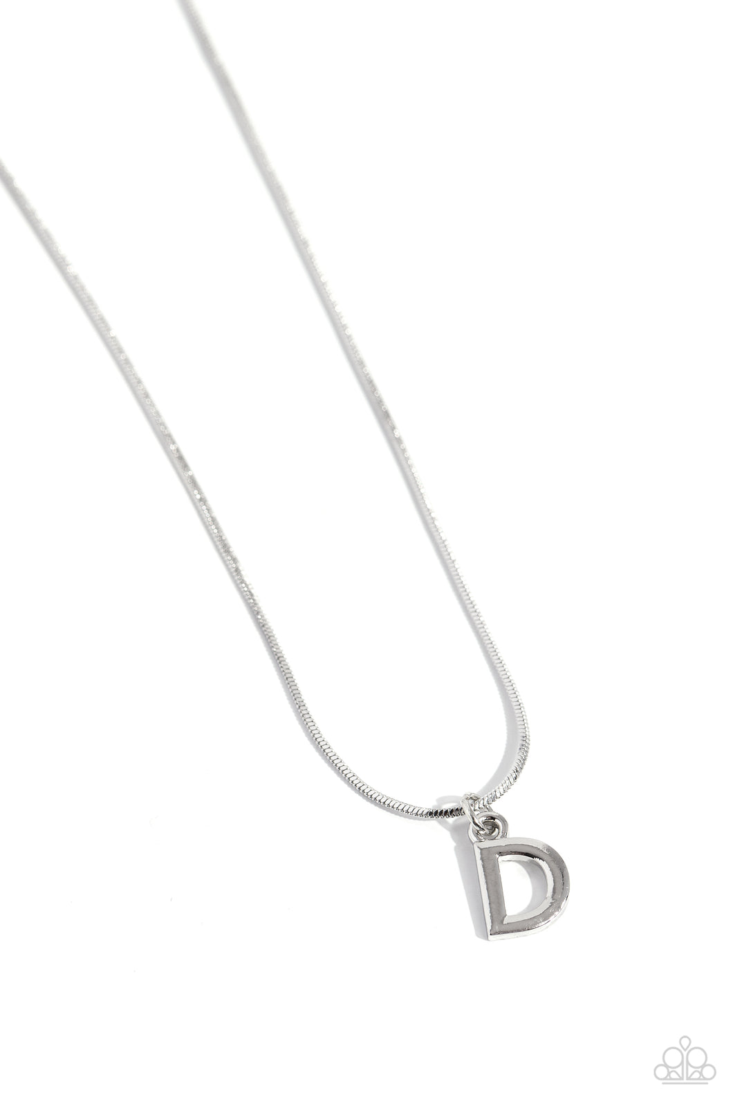 Seize the Initial Silver Necklace - D