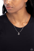 Load image into Gallery viewer, Seize the Initial Silver Necklace - D
