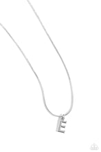 Load image into Gallery viewer, Seize the Initial Silver Necklace - E
