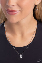 Load image into Gallery viewer, Seize the Initial Silver Necklace - E