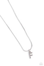 Load image into Gallery viewer, Seize the Initial Silver Necklace - F