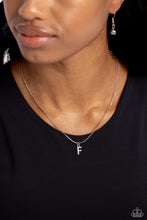 Load image into Gallery viewer, Seize the Initial Silver Necklace - F