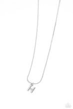 Load image into Gallery viewer, Seize the Initial Silver Necklace - H