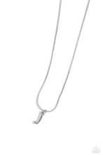 Load image into Gallery viewer, Seize the Initial Silver Necklace - J