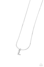 Load image into Gallery viewer, Seize the Initial Silver Necklace - L