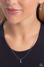 Load image into Gallery viewer, Seize the Initial Silver Necklace - L