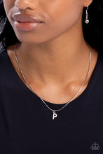 Load image into Gallery viewer, Seize the Initial Silver Necklace - P