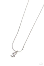 Load image into Gallery viewer, Seize the Initial Silver Necklace- S