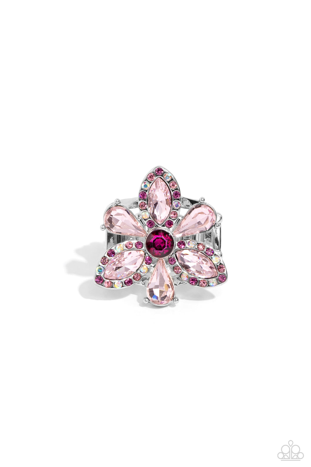 Blazing Blooms Pink Ring