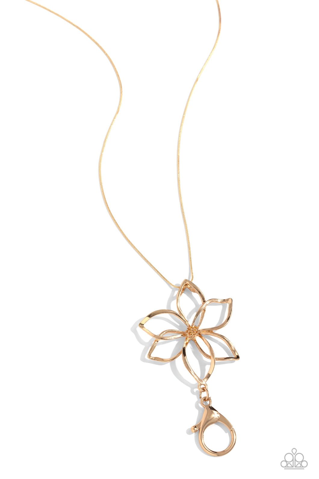 Flowering Fame Gold Lanyard