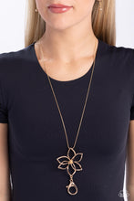 Load image into Gallery viewer, Flowering Fame Gold Lanyard