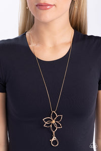 Flowering Fame Gold Lanyard