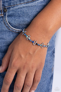 I Will Trust In You Blue Bracelet
