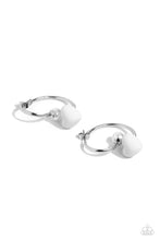 Load image into Gallery viewer, Romantic Representative White Hoop Earrings