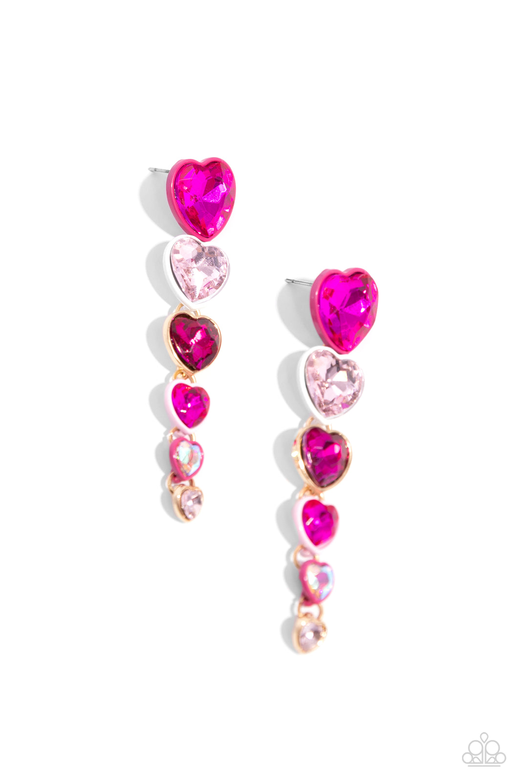 Cascading Casanova Pink Earrings