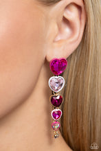 Load image into Gallery viewer, Cascading Casanova Pink Earrings