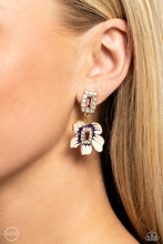 Load image into Gallery viewer, Colorful Clippings Gold Clip-On Earrings